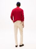 Beige Smart Casual Straight Leg Chinos  Men