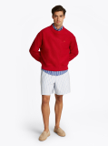 Red Boxy Crew Neck Sweatshirt  Men