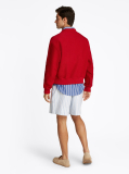 Red Boxy Crew Neck Sweatshirt  Men