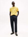 Yellow Contrast TH Monogram Embroidery T-Shirt  Men