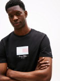Black Ithaca Stripe Flag T-Shirt  Men