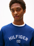 Μπλε Hilfiger T-Shirt Με Flock Λογότυπο  Άνδρες
