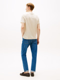 Beige Outline Flag NYC Logo T-Shirt  Men