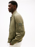 Πράσινο ΑναδιπλούΜενο Αδιάβροχο Bomber Jacket Σε Κανονική Γραμμή  Άνδρες