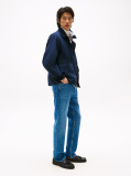 Blue Denton Straight Jeans  Men
