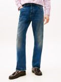 Blue Distressed Relaxed Jeans  Men