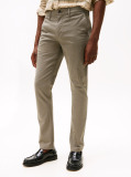 Grey Bleecker Micro Print Slim Fit Chinos  Men