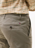 Grey Bleecker Micro Print Slim Fit Chinos  Men