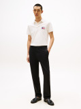 Beige Polo Shirt With Embroidered Hilfiger Flag  Men