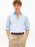 Blue TH Flex Regular Fit Poplin Shirt  Men