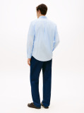 Blue TH Flex Regular Fit Poplin Shirt  Men