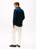 Blue TH Flex Regular Fit Poplin Shirt  Men