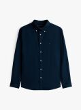 Blue TH Flex Regular Fit Poplin Shirt  Men
