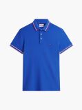 Blue Slim Fit Tipped Pique Polo Shirt  Men