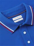 Blue Slim Fit Tipped Pique Polo Shirt  Men