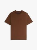 Καφέ T-Shirt Με Κεντητή Σημαία  Άνδρες