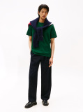 Green Flag Embroidery T-Shirt  Men
