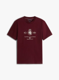 Red Varsity Graphic Interlock Knit T-Shirt  Men