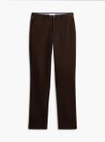 Brown Denton Straight Twill Chinos  Men