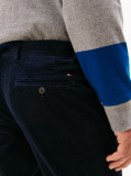 Blue Denton Straight Corduroy Chinos  Men