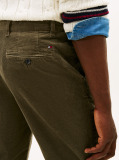Green Denton Straight Corduroy Chinos  Men