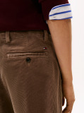 Καφέ Harlem Πλισέ Κοτλέ Παντελόνι Chinos Σε Tapered Γραμμή  Άνδρες