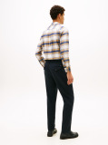 Blue Harlem Tapered Pleated Twill Trousers  Men