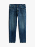 Blue Denton Whiskered Straight Jeans  Men