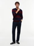 Multi Pure Wool Cable Knit Jumper  Men