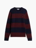 Multi Pure Wool Cable Knit Jumper  Men