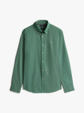 Green Flex Poplin Regular Micro Print Shirt  Men
