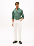 Green Flex Poplin Regular Micro Print Shirt  Men