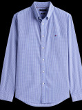 Blue TH Flex Regular Fit Gingham Shirt  Men