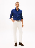 Blue Slim Fit Yarn Dyed Dobby Shirt  Men