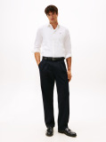White Flex Poplin Slim Shirt  Men