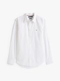 White Flex Poplin Slim Shirt  Men