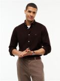 Καφέ TH Flex Flannel Πουκάμισο Σε Κανονική Γραμμή  Άνδρες