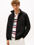 Black Signature Tape Zip-Thru Jumper  Men