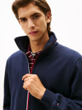 Blue Signature Tape Zip-Thru Jumper  Men