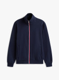 Blue Signature Tape Zip-Thru Jumper  Men