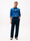 Denim Regular Fit Flag Embroidery Denim Shirt  Men