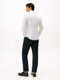 Pink Solid Print Slim Shirt  Men