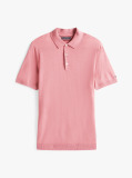 Pink Smart Casual Pure Wool Polo Shirt  Men