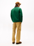 Green Corduroy Collar Water Resistant Windproof Jacket  Men