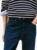 Blue These jeans have a classic straight-leg shape and feature subtle fading on the thighs for a lived-in appearance.  Men