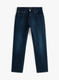Blue These jeans have a classic straight-leg shape and feature subtle fading on the thighs for a lived-in appearance.  Men