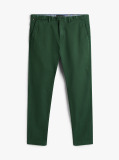 Green Harlem Tapered Leg Twill Chinos  Men