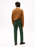 Green Harlem Tapered Leg Twill Chinos  Men