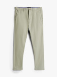 Grey Harlem Tapered Leg Twill Chinos  Men