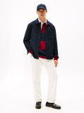 Μπλε Smart Casual Μάλλινο Τζάκετ Σε Στιλ Πουκάμισο  Άνδρες